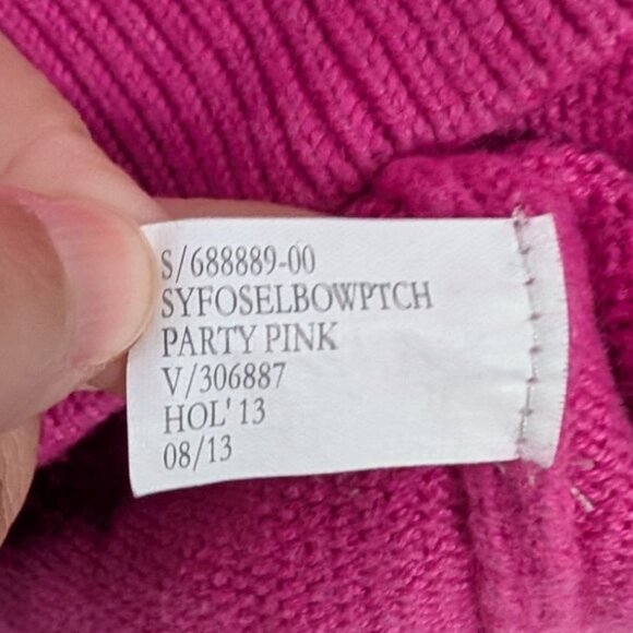 Banana Republic Sequin Elbow Patches Sweater Womens Size Small Party Pink - Picture 4 of 9